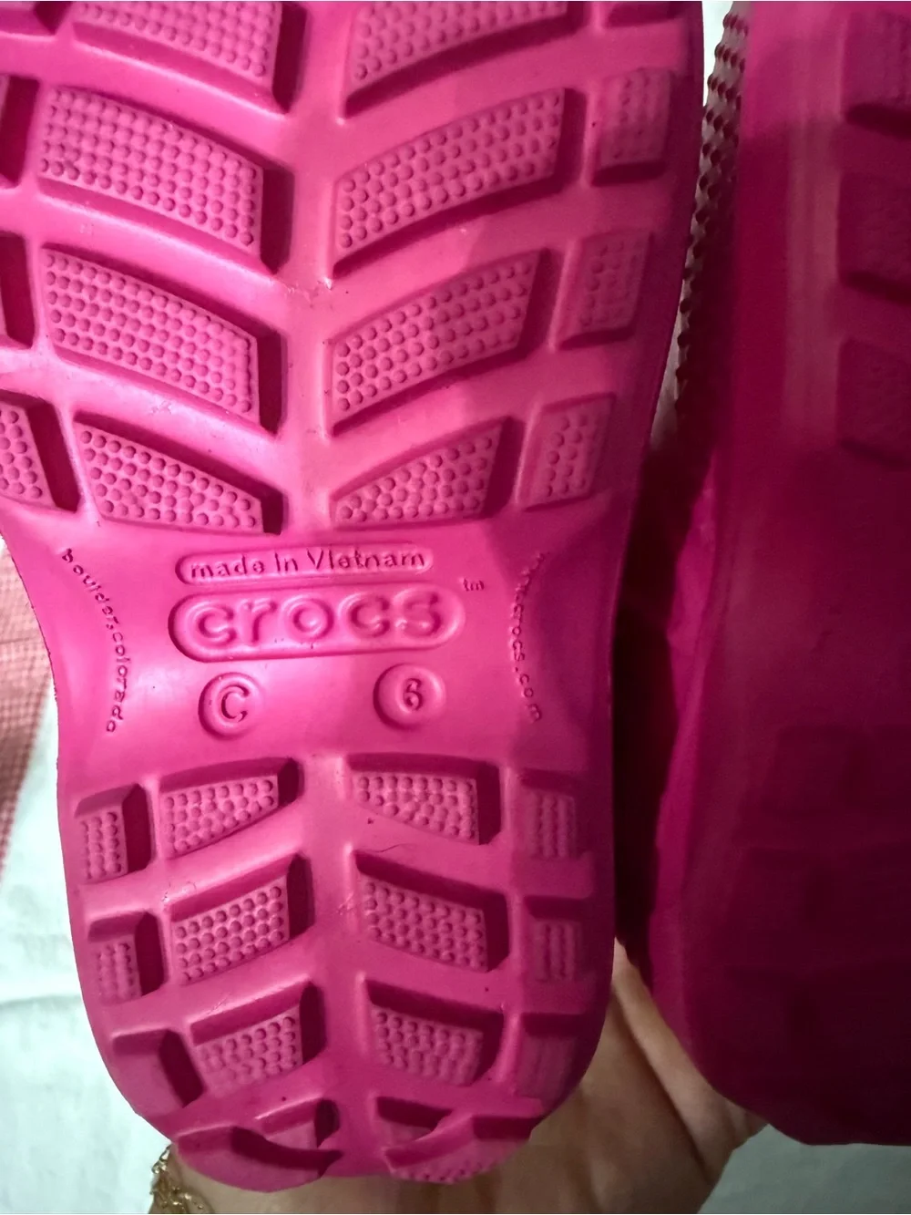 CROCS Kids Magenta Handle Rain Boots
